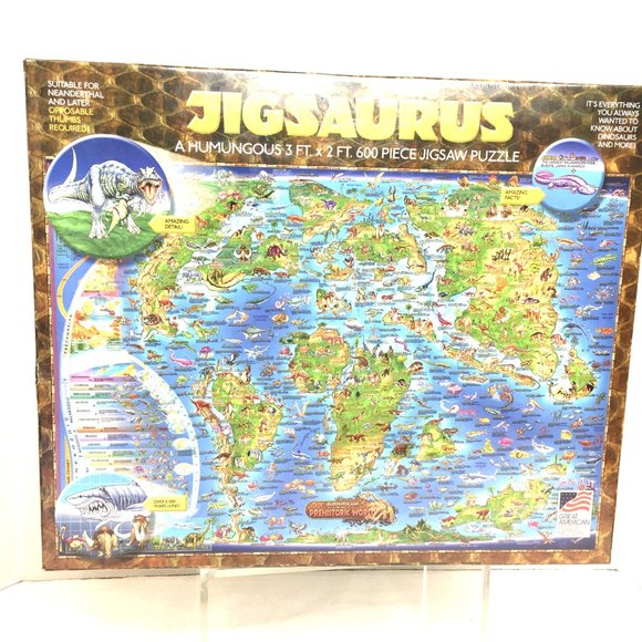 Dinosaurs of the world 600 Pc Puzzle NWT - Picture 2 of 10